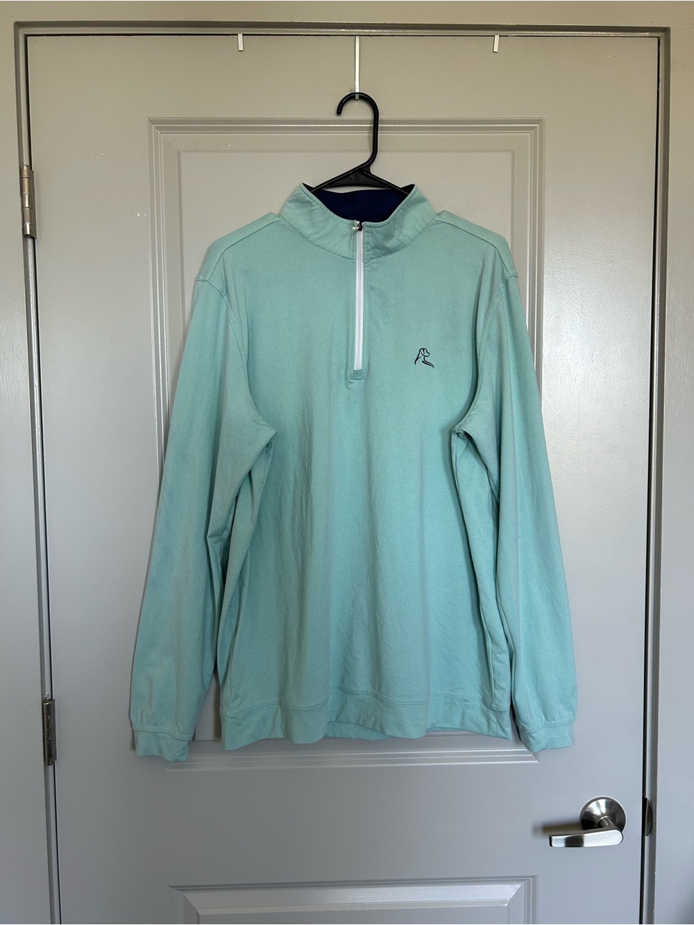 Rhoback Men's Mint Green Quarter-Zip Pullover